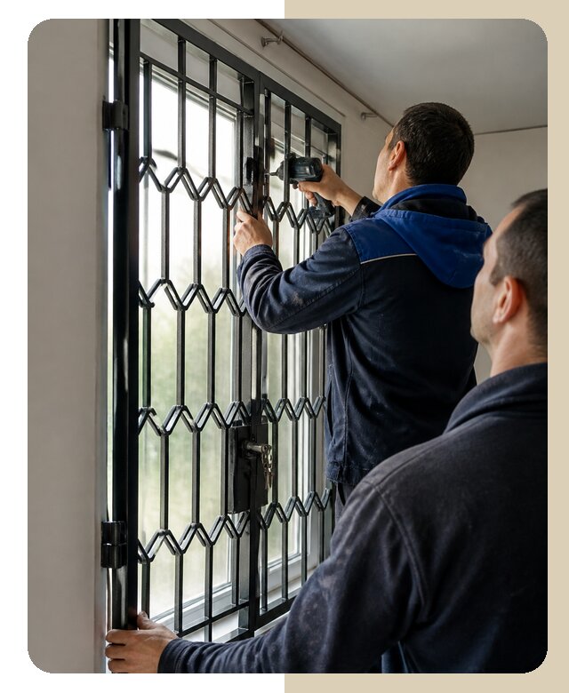 Установка распашных решеток в Люберцах цена от 6839 р. | ДвериЛегко-Люб